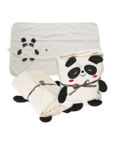 Panda mit Decke für Kinder