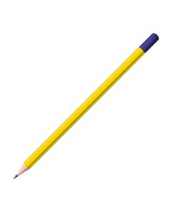 Staedtler Bleistift gelb mit farbiger Tauchkappe Sechskant (eckig)