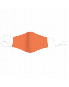 Mund-Nasen-Maske aus 100% Baumwolle, doppellagig orange