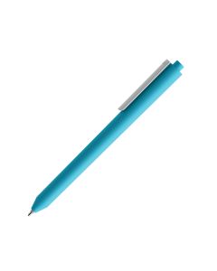 Pigra P03 Soft Touch Kugelschreiber mit weißem Clip